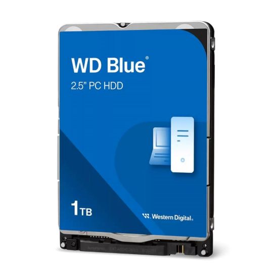 Obrázek WD BLUE WD10SPZX 1TB, SATA III 2.5", 128MB 5400RPM, 150MB/s, 7mm, SMR