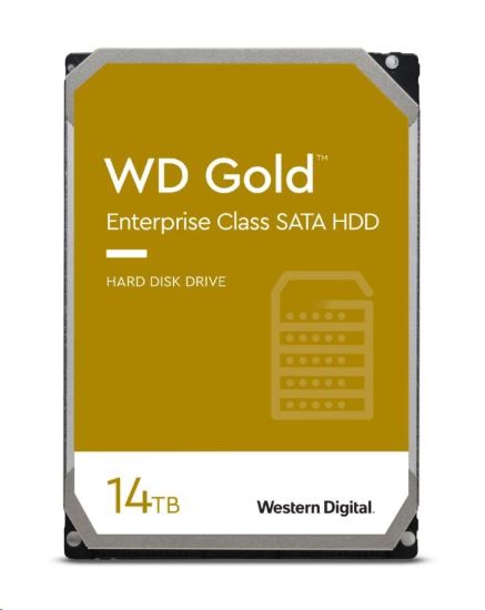 Obrázek WD GOLD WD142KRYZ 14TB, SATA III 3.5", 512MB 7200RPM, 262MB/s, CMR, Enterprise