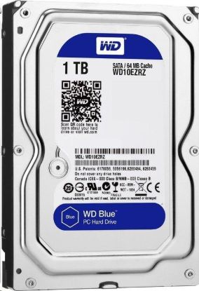 Obrázek WD BLUE WD10EARZ 1TB, SATA III 3.5", 64MB 5400RPM, 150MB/s, CMR