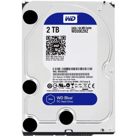 Obrázek WD BLUE WD20EARZ 2TB, SATA III 3.5", 64MB 5400RPM, 185MB/s, CMR