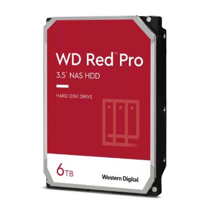 Obrázek WD RED Pro NAS WD6005FFBX 6TB, SATA III 3.5", 256MB 7200RPM, 238MB/s, CMR