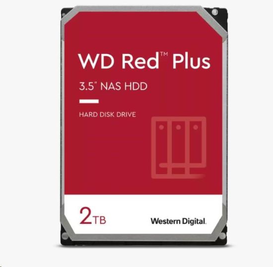 Obrázek BAZAR - WD RED PLUS NAS WD20EFZX 2TB SATA/600 128MB cache 175 MB/s CMR