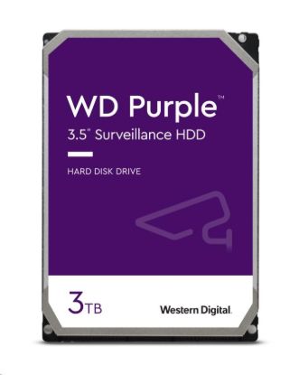Obrázek BAZAR - WD PURPLE WD33PURZ 3TB, SATA III 3.5", 256MB, 175MB/s, Low Noise, CMR