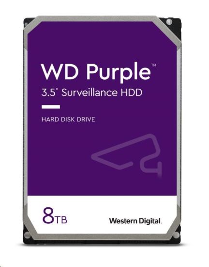 Obrázek BAZAR - WD PURPLE WD84PURZ 8TB SATA/600 128MB cache, Low Noise, 180MB/s, CMR