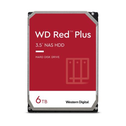 Obrázek BAZAR - WD RED PLUS NAS WD60EFPX 6TB SATAIII/600 256MB cache 180MB/s CMR
