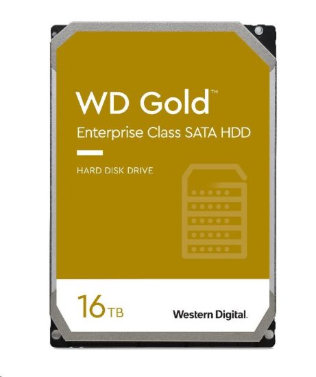 Obrázek BAZAR - WD GOLD WD161KRYZ 16TB SATA/ 6Gb/ s 512MB cache 7200 ot., CMR, Enterprise
