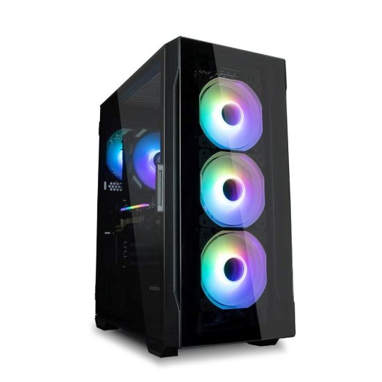 Obrázek ZALMAN case I3 NEO TG, Mid Tower, ATX, 2xUSB 3.0, 1xUSB 2.0, 4x 120mm RGB Fan, černá