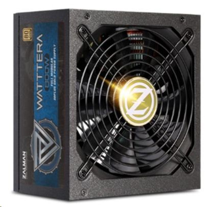 Obrázek ZALMAN zdroj WATTTERA ZM800-EBTII - 800W 80+ Gold, 13,5cm fan, modular