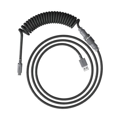 Obrázek HyperX USB-C Coiled Cable Gray - Příslušenství ke klávesnici