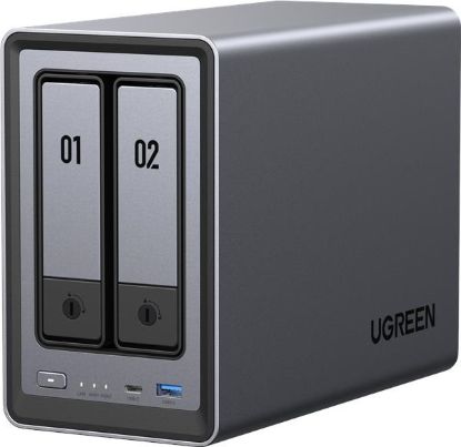 Obrázek UGREEN NASync DXP2800 (4C/ IntelN100/ 3, 4GHz/ 8GBRAM/ 2xSATA/ 2xM.2/ 1x2, 5GbE/ 2xUSB2.0/ 2xUSB3.2/ 1xUSB- C/ HDMI)