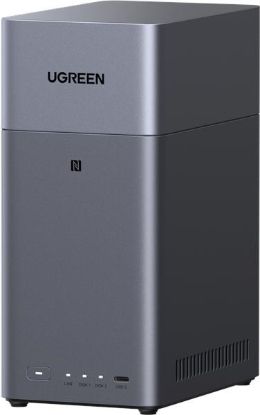 Obrázek UGREEN NASync DH2300 (2x4C/ RockchipA76+A55/ 2, 2GHz/ 4GBRAM/ 2xSATA/ 1xGbE/ 2xUSB3.2/ 1xUSB- C/ HDMI)