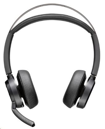 Obrázek Poly Voyager Focus 2 bezdrátová náhlavní souprava, USB-A/C adaptér, stereo, nabíjecí stojánek