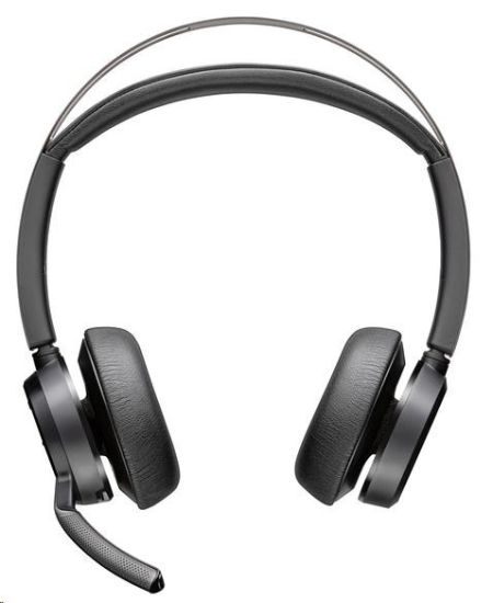 Obrázek Poly Voyager Focus 2 bezdrátová náhlavní souprava, USB-A/C adaptér, stereo, nabíjecí stojánek