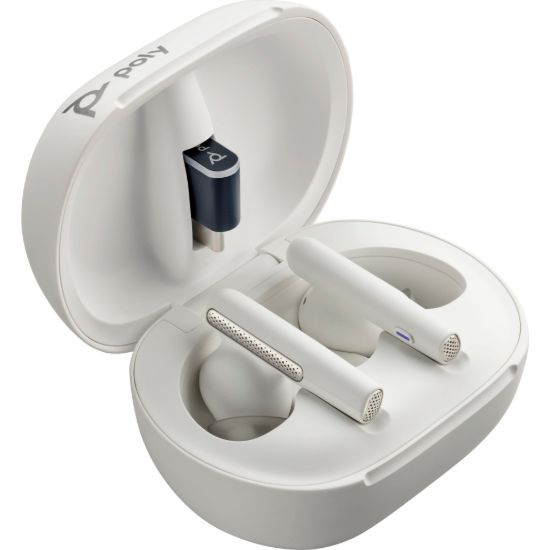 Obrázek Poly Voyager Free 60/60+ White Earbuds (2 Pieces)
