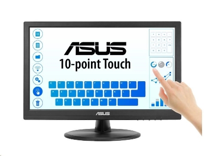 Obrázek ASUS LCD 15.6" VT169HE Touch 1920x1080,  IPS, Wide Viewing Angle, Frameless, Flicker free, Low Blue Light, HDMI