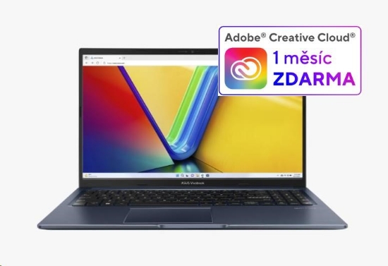 Obrázek ASUS NTB Vivobook 15 (M1502YA-NJ573W), R7 5825U, 15.6" FHD, 16GB, 512GB SSD, Radeon, W11 Home, Quiet Blue