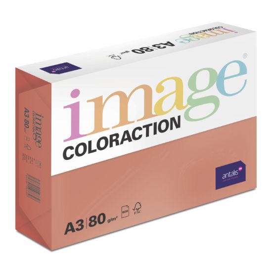 Obrázek Antalis Papír Image Coloraction Chile - jahodově červená (CO44) A3 (80g/500ks)