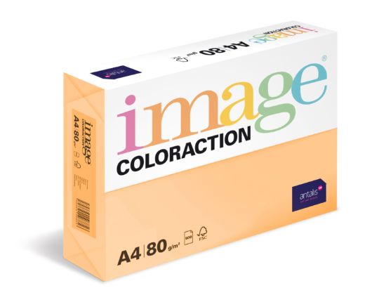 Obrázek Antalis Papír Image Coloraction Savana - meruňková (SA24) A4 (80g/100ks)