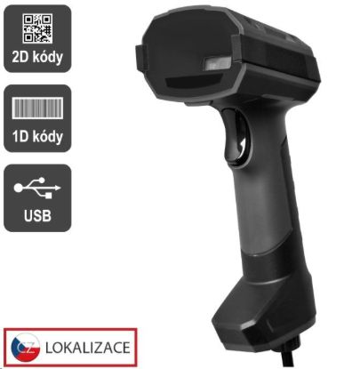 Obrázek Virtuos CCD 2D průmyslová čtečka HT- 857, USB, tmavě šedá