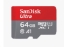 Obrázek SanDisk MicroSDXC karta 64GB Ultra (140 MB/s, A1 Class 10 UHS-I) + adaptér