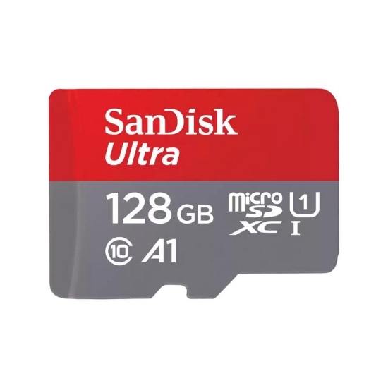 Obrázek SanDisk MicroSDXC karta 128GB Ultra (140MB/s, A1 Class 10 UHS-I ) + adaptér