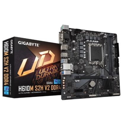 Obrázek BAZAR - GIGABYTE MB Sc LGA1700 H610M S2H V2 DDR4, Intel H610, 2xDDR4, 1xDP, 1xHDMI, 1xDVI, 1xVGA, mATX - Po opravě 