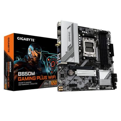 Obrázek GIGABYTE MB Sc AM5 B650M GAMING PLUS WF, AMD B650, 4xDDR5, 2xDP, 1xHDMI, WiFi, mATX