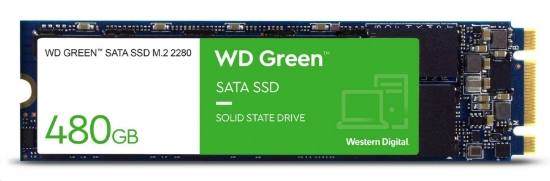 Obrázek WD GREEN SSD WDS480G3G0B 480GB M.2 SATA, (R:540, W:465MB/s)