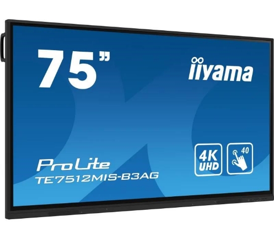 Obrázek Iiyama ProLite IDS, 24/7, 190.5 cm (75''), PureTouch-IR, 4K, USB, USB-C, Ethernet, Wi-Fi, kit (USB), black