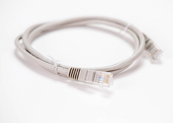 Obrázek LYNX patch kabel Cat5E, UTP - 0,25m, šedý (prodej po 10 ks)