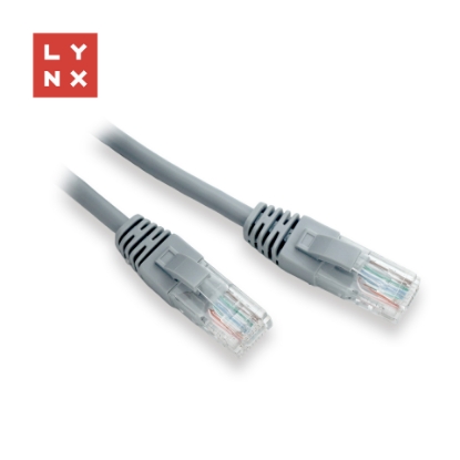 Obrázek LYNX UTP patch kabel Cat5e, PVC, CCA, 15m, šedý