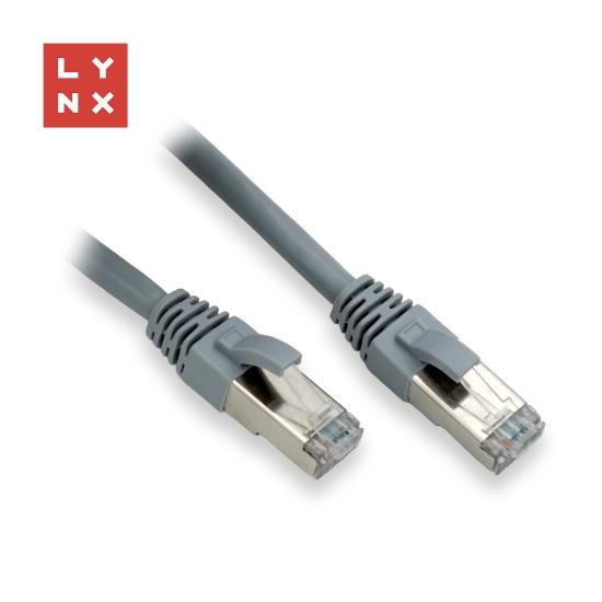Obrázek LYNX FTP patch kabel Cat6, PVC, 3m, šedý