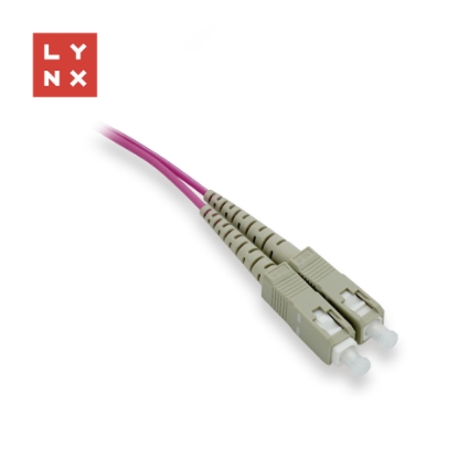 Obrázek LYNX duplexní patch kabel MM, OM4, SC/SC, 50/125µm, 2m