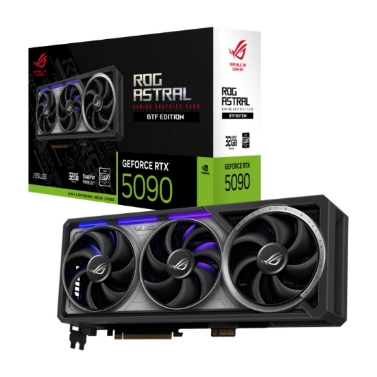 Obrázek ASUS VGA NVIDIA GeForce RTX 5090 ROG ASTRAL BTF 32GB, 32GB GDDR7, 3xDP, 2xHDMI