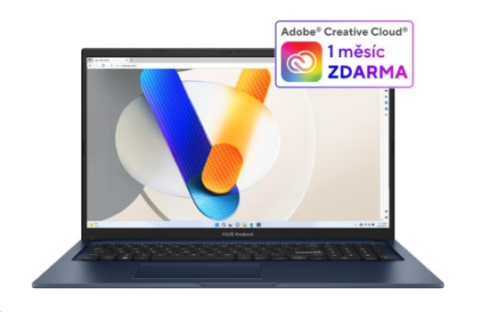 Obrázek ASUS NTB Vivobook 17 (X1704VA-AU860W), i3-1315U, 17.3" FHD, 8GB, 512GB SSD, Intel, W11 Home, Quiet Blue