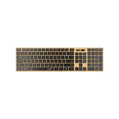 Obrázek GENIUS Klávesnice Slimstar 7250BT, membránová, bezdrátová, béžová-černá