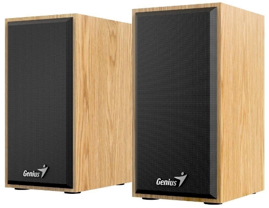 Obrázek GENIUS Reproduktor SP-HF180, 3.5mm jack, 6W, světlé dřevo
