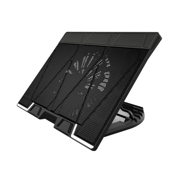 Obrázek ZALMAN Stojan na notebook ZM-NS3000, až 17", 3xUSB, 1xUSB-C, Naklápěcí, černá