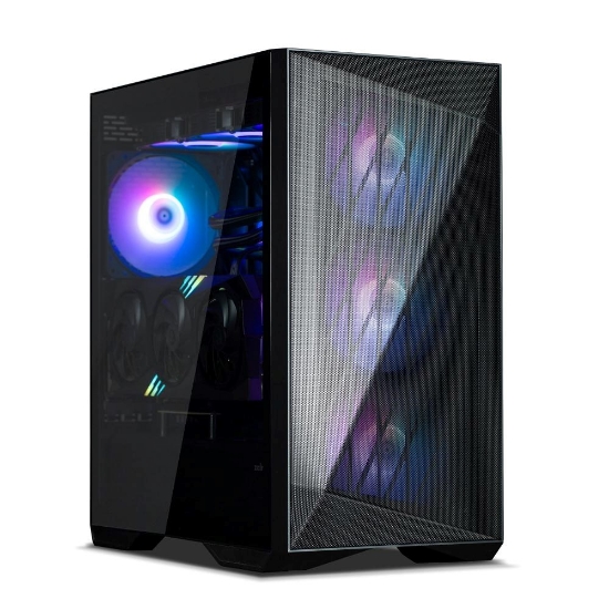 Obrázek ZALMAN case Z9 Iceberg MS, Mid Tower, ATX, 1xUSB-C, 2xUSB 3.0, 2xUSB 2.0, 4x ARGB 120mm Fan, černá
