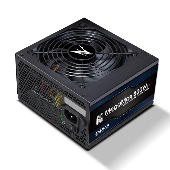Obrázek ZALMAN zdroj MegaMax, 800W, 120mm, 80Plus, černá