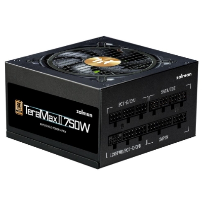 Obrázek ZALMAN zdroj TeraMax II, 750W, 120mm, 80Plus Gold, Plně Modulární, ATX 3.0, černá