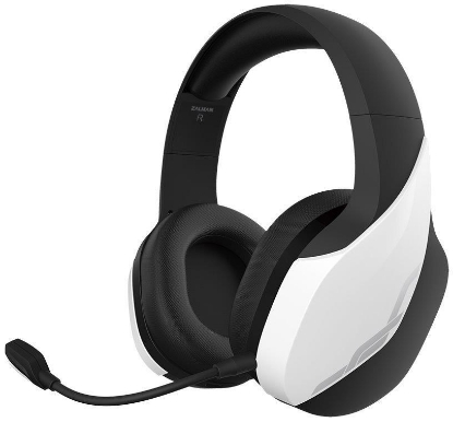 Obrázek Zalman headset ZM-HPS700W / herní / náhlavní / bezdrátový / 50mm měniče / 3,5mm jack / bíločerná