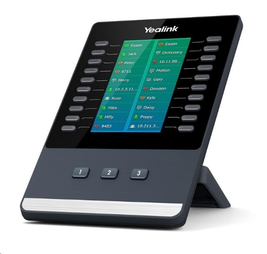 Obrázek Yealink EXP50 expanzní modul, LCD, 20 prog. tl. (x3 strany), pro T53/T53W/T54W/T57W/T58A