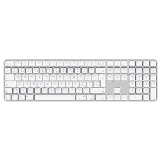 Obrázek Apple Magic Keyboard (2024) w Touch ID and Numeric Keypad - Czech - White Keys