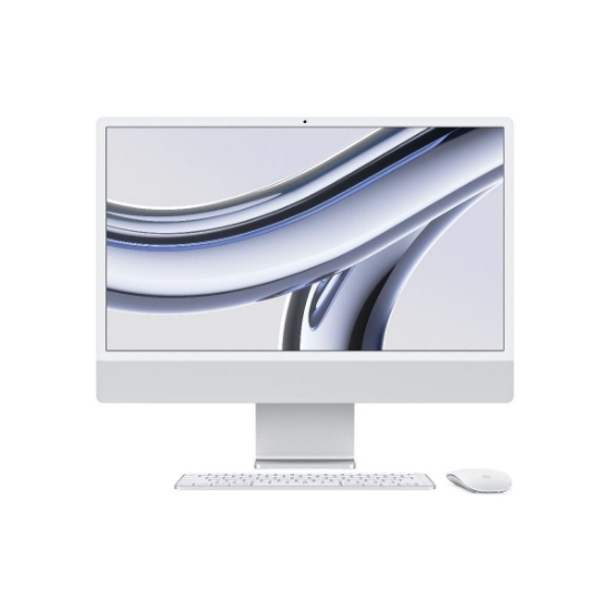 Obrázek APPLE 24-inch iMac with Retina 4.5K display: M3 chip with 8-core CPU and 8-core GPU, 256GB SSD - Silver