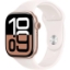 Obrázek Apple Watch Series 10 GPS + Cellular 46mm Rose Gold Aluminium Case with Light Blush Sport Band - S/M