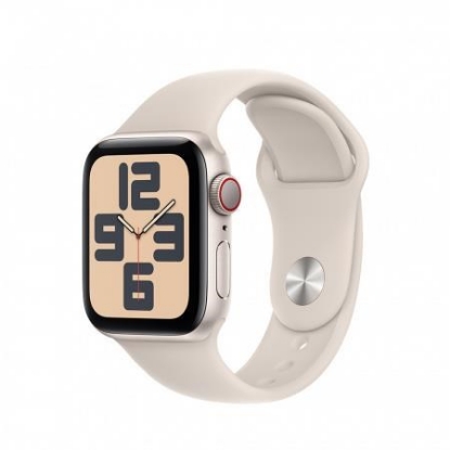 Obrázek APPLE Watch SE GPS + Cellular 40mm Starlight Aluminium Case with Starlight Sport Band - S/M