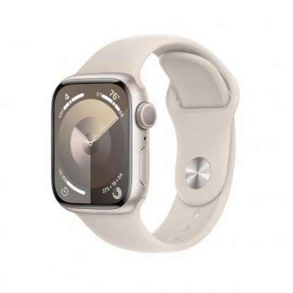 Obrázek APPLE Watch Series 9 GPS 45mm Starlight Aluminium Case with Starlight Sport Band - S/M