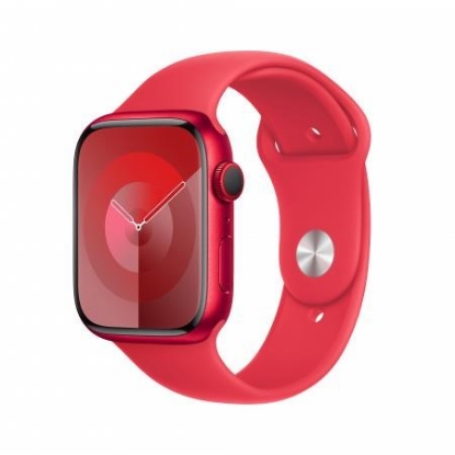 Obrázek APPLE Watch Series 9 GPS + Cellular 45mm (PRODUCT)RED Aluminium Case with (PRODUCT)RED Sport Band - S/M