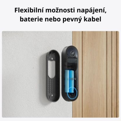 Obrázek REOLINK bezpečnostní video zvonek D340B, 4MP, 2K, WiFi, černá